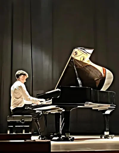 Pianista en el palco